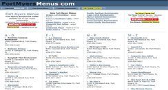 Desktop Screenshot of fortmyersmenus.com