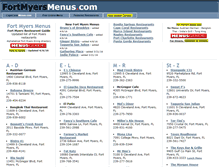 Tablet Screenshot of fortmyersmenus.com